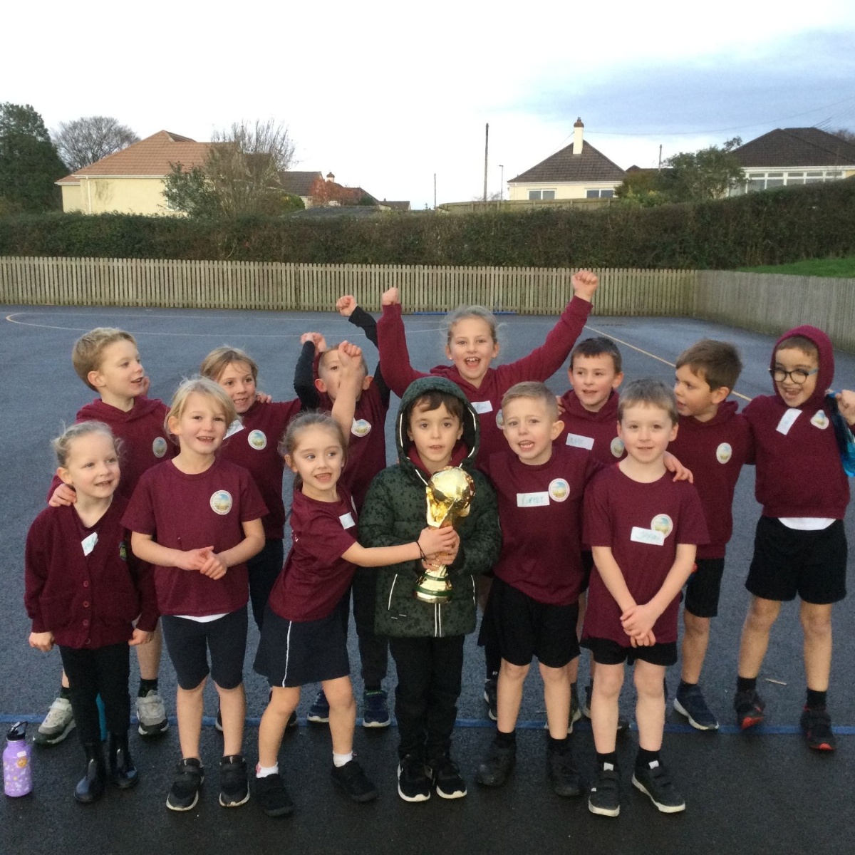 South Molton United CofE Primary School World cup trophy!